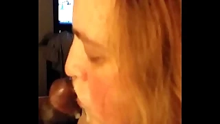 Cheating BBW eating my cum